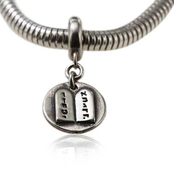 10 Commandments Sterling Silver Charm or pendant