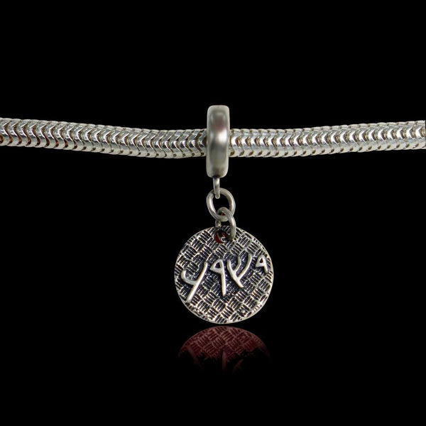Jesus written in Aramaic Sterling Silver Charm or pendant