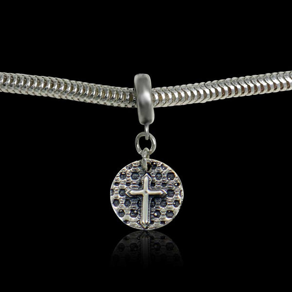 Latin cross Sterling Silver Charm or pendant