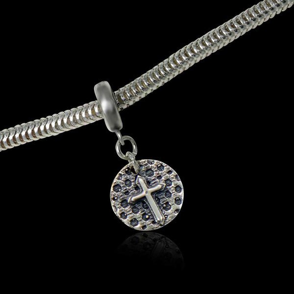 Latin cross Sterling Silver Charm or pendant