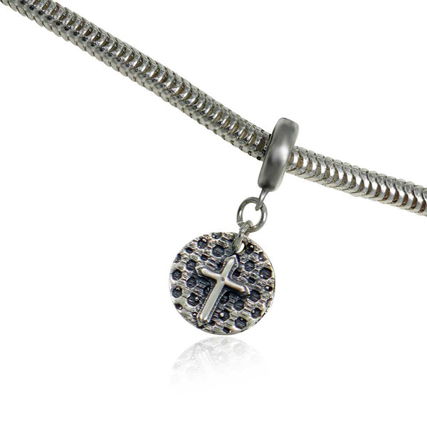 Latin cross Sterling Silver Charm or pendant