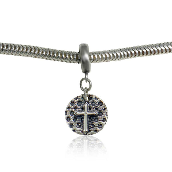 Latin cross Sterling Silver Charm or pendant