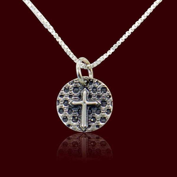 Latin cross Sterling Silver Charm or pendant