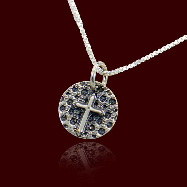 Latin cross Sterling Silver Charm or pendant