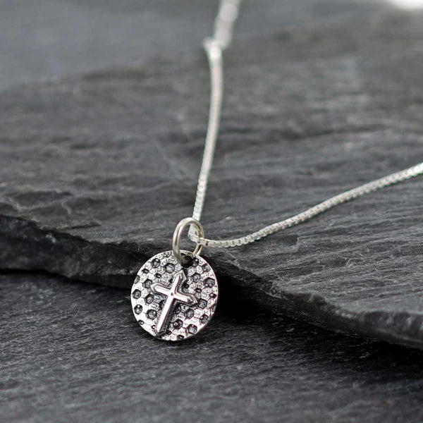 Latin cross Sterling Silver Charm or pendant