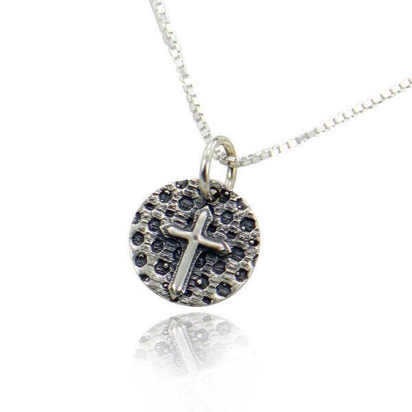 Latin cross Sterling Silver Charm or pendant