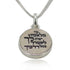 For His angels on Jerusalem stone silver necklace pendant