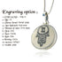Customize Hamsa Pendant on Jerusalem stone silver necklace pendant