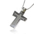 Jesus mane cross in Aramaic necklace pendant silver 925