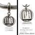 10 Commandments Sterling Silver Charm or pendant