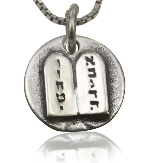 10 Commandments Sterling Silver Charm or pendant